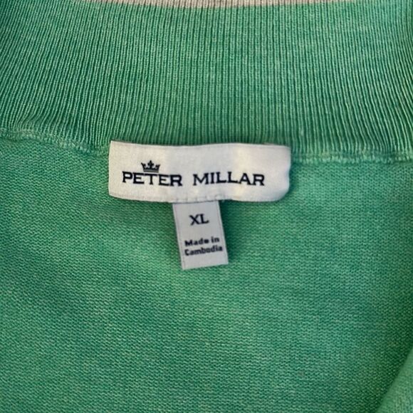 Peter Millar Crest Quarter-Zip Silk Blend Sweater Classic style Size XL - Picture 4 of 11